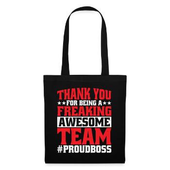 Thank You For Being A Freaking Awesome Team 5 - Tote Bag - black - Front