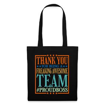 Thank You For Being A Freaking Awesome Team 6 - Tote Bag - black - Front