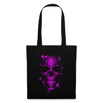 Totenkopf Skull - Stoffbeutel - Schwarz - Vorne