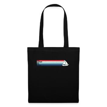 J’en ai assez de faire de la voile Voilier Skipper - Sac en tissu - noir - Devant