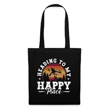 Unicycle Heading To My Happy Unicycling Unicyclist - Tote Bag - black - Front