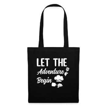 Laissez l’aventure commencer Outils de cuisine Chef Cook Ki - Sac en tissu - noir - Devant