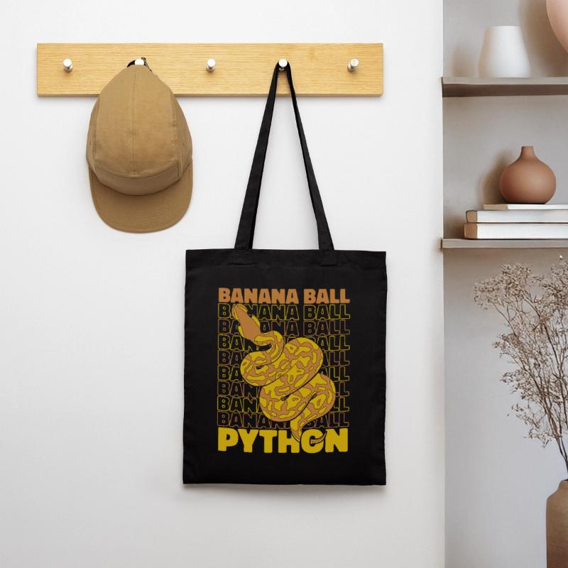 Boule de banane Python Serpent Python Boule de banane Sac en tissu