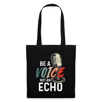 Voice Actor Be A Voice Not An Echo Loves Voiceover - Tote Bag - black - Front
