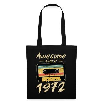 1972 Anniversaire 1972 Né Cadeau d’anniversaire - Sac en tissu - noir - Devant