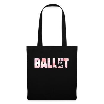 Ballet Danseuse Danse Ballerine - Sac en tissu - noir - Devant