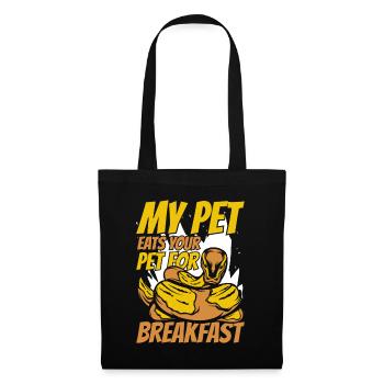 My Pet Eats Your Pet For Breakfast Python Banana - Stoffbeutel - Schwarz - Vorne