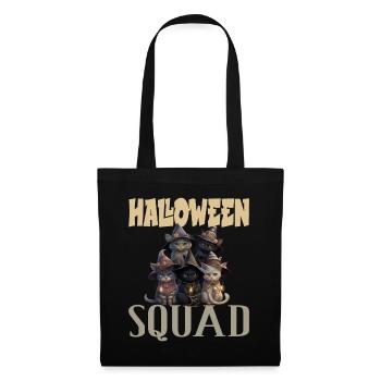 Halloween Squad Katzen Hexen - Stoffbeutel - Schwarz - Vorne