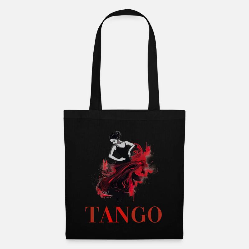 Tango Tanz für einen Tango Tänzer Tänzerinnen - Stoffbeutel - Schwarz