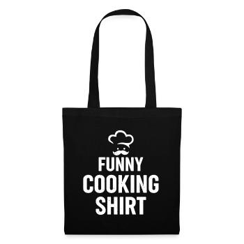 Drôle de chemise de cuisine Chef cuisinier Drôle Chemise de cuisine Coo - Sac en tissu - noir - Devant