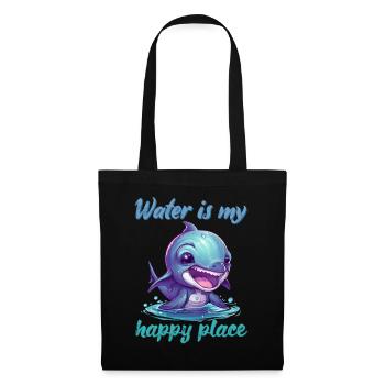 Water is my happy place - Tote Bag - black - Front