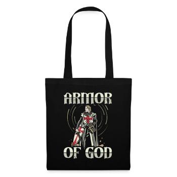 Armure de Dieu Templier Chevalier Foi Chrétienne - Sac en tissu - noir - Devant