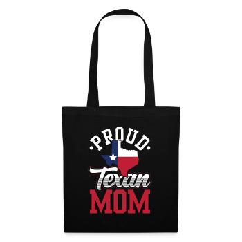 Stolze Texanische Mutter Texas Texanisch Texaner - Stoffbeutel - Schwarz - Vorne