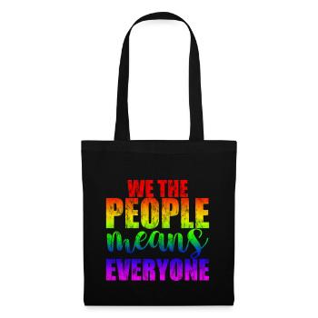 Nous le peuple signifie tout le monde 3 - Sac en tissu - noir - Devant
