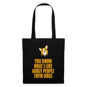 You Know What I Like About People, Their Dogs 2 - Tote Bag - black - Front