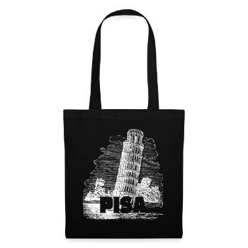 Pisa Florence The Leaning Tower Pisa Souvenir Retro - Tote Bag - black - Front
