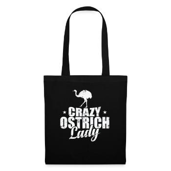 Crazy Ostrich Lady Bird Ostrich - Tote Bag - black - Front