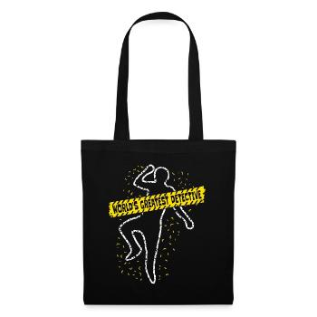 Detective World's Greatest Detective Fingerprint - Tote Bag - black - Front