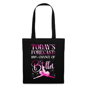 Ballet Danseuse Danse Ballerine - Sac en tissu - noir - Devant