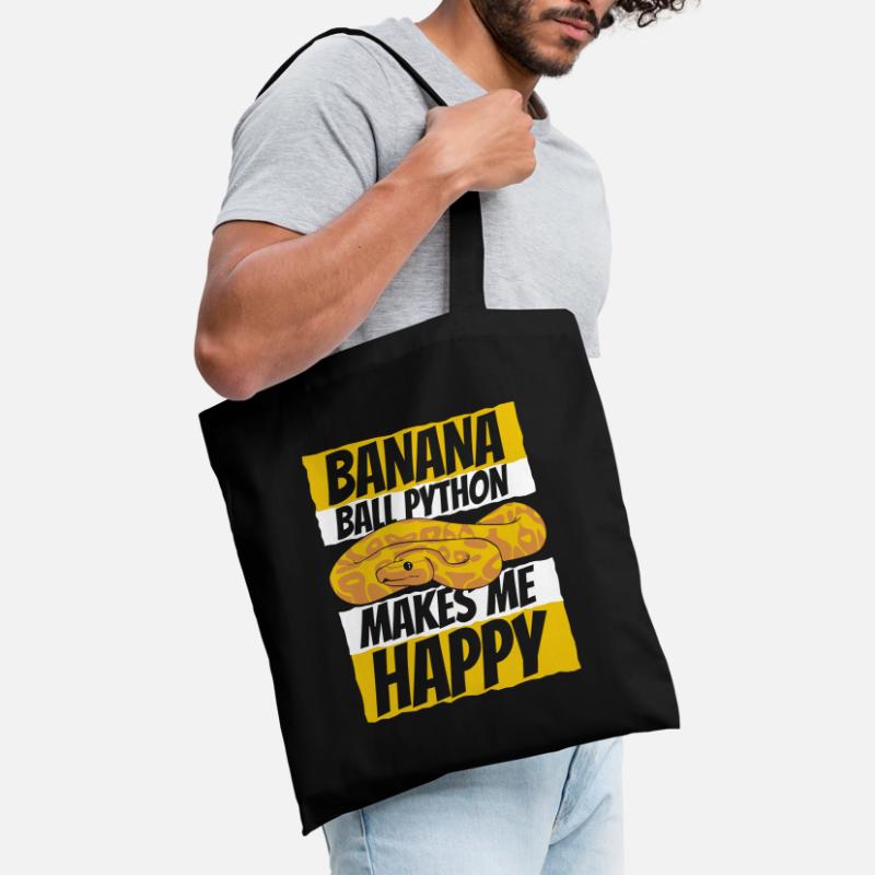 Me rend heureux Serpent Python Boule de banane Python Sac en tissu