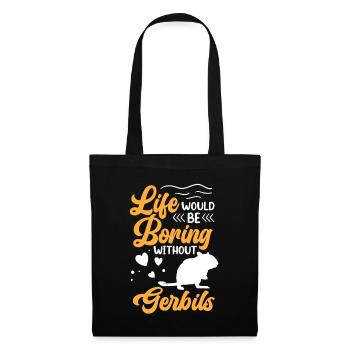 Alésage sans rongeur gerbille Gerbille - Sac en tissu - noir - Devant