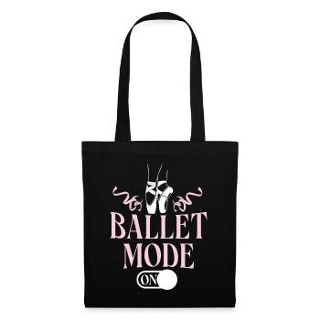 Ballet Dancer Dance Girl Ballerina - Stoffbeutel - Schwarz - Vorne