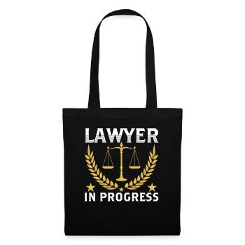 Lawyer Work in progress Lawyer Lawyer Law - Tote Bag - black - Front