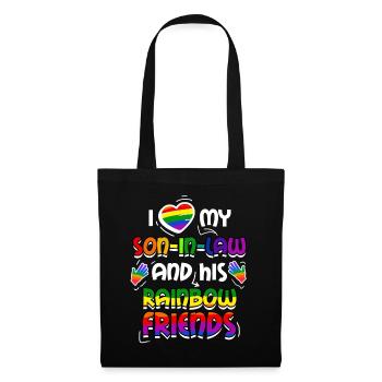 J’aime mon gendre et son - Sac en tissu - noir - Devant
