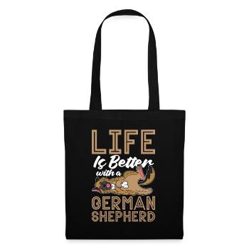 German Shepherd Life Is Better With A Police Dogs - Tote Bag - black - Front