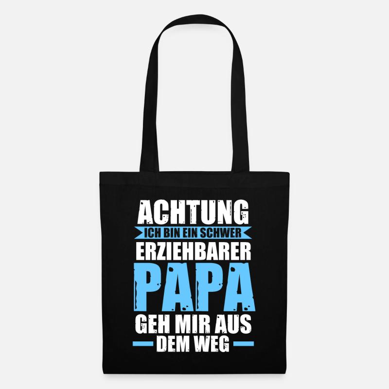 Vater Vatertag Papa - Stoffbeutel - Schwarz