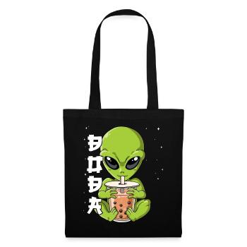 Boba Tea Alien Bubble Tea - Stoffbeutel - Schwarz - Vorne