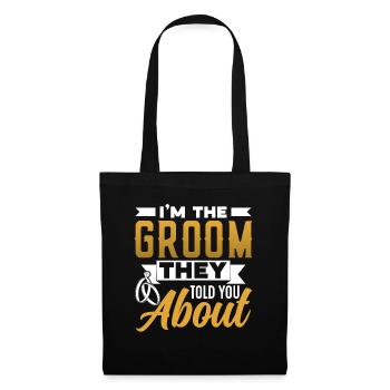 Je suis l’époux dont ils vous ont parlé - Sac en tissu - noir - Devant