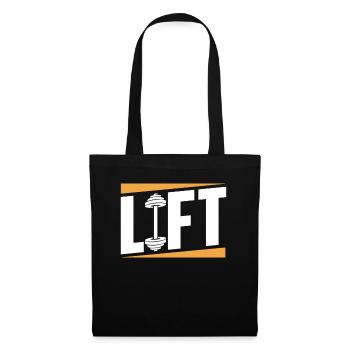 Lift Workout Gym Weightlifter Haltérophilie - Sac en tissu - noir - Devant