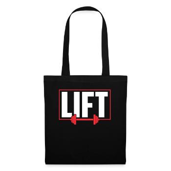 Lift Gym Weightlifting Weightlifting Workout - Tote Bag - black - Front