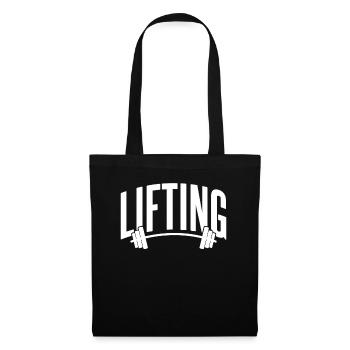 Lifting Workout Gym Weightlifting Weightlifting - Tote Bag - black - Front