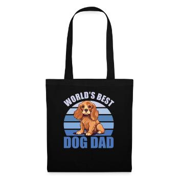 Les meilleurs chiens du monde Daddy Cute Cocker Spaniel - Sac en tissu - noir - Devant
