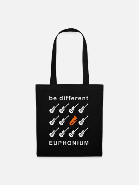 Euphonium Eufonium Blechbläser Tuba Spruch - Stoffbeutel - Schwarz