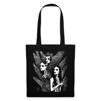 Fairycore Aesthetics Grunge Skeleton Fairy Goth G - Tote Bag - black - Front
