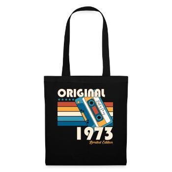 50 Birthday Man Woman Cassette Mai 1973 - Sac en tissu - noir - Devant