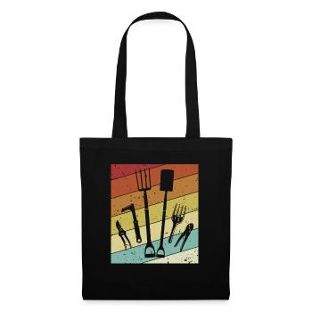 Retro allotment garden horticulture allotment garden - Tote Bag - black - Front