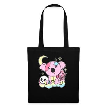 Kawaii Gothic Koala Pastel Gothic Goth - Tote Bag - black - Front
