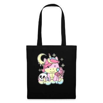 Kawaii Gothic Unicorn Pastel Gothic Goth - Sac en tissu - noir - Devant