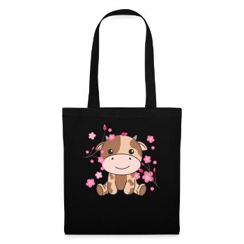 Cow cute animals for kids kawaii - Tote Bag - black - Front