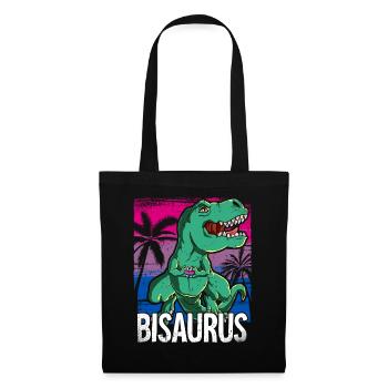 Pride LGBTQ Bisaurus Kostüm Pride Month - Stoffbeutel - Schwarz - Vorne