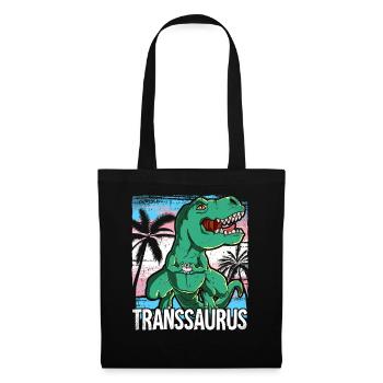 Pride LGBTQ Transsaurus Kostüm Pride Month - Stoffbeutel - Schwarz - Vorne