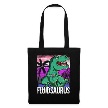 Pride LGBTQ Fluidsaurus Kostüm Pride Month - Stoffbeutel - Schwarz - Vorne