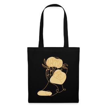Lineart horticulture allotment garden allotment garden - Tote Bag - black - Front