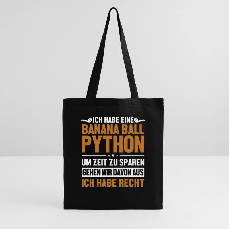 Banana Ball Python hat immer Recht Python Banana Stoffbeutel