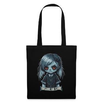 Gothic Schulmädchen Too Ghoul for School - Stoffbeutel - Schwarz - Vorne