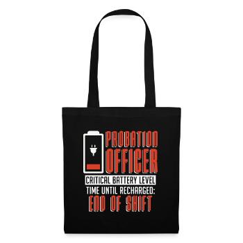 Probation Officer Critical Battery Correctional - Stoffbeutel - Schwarz - Vorne